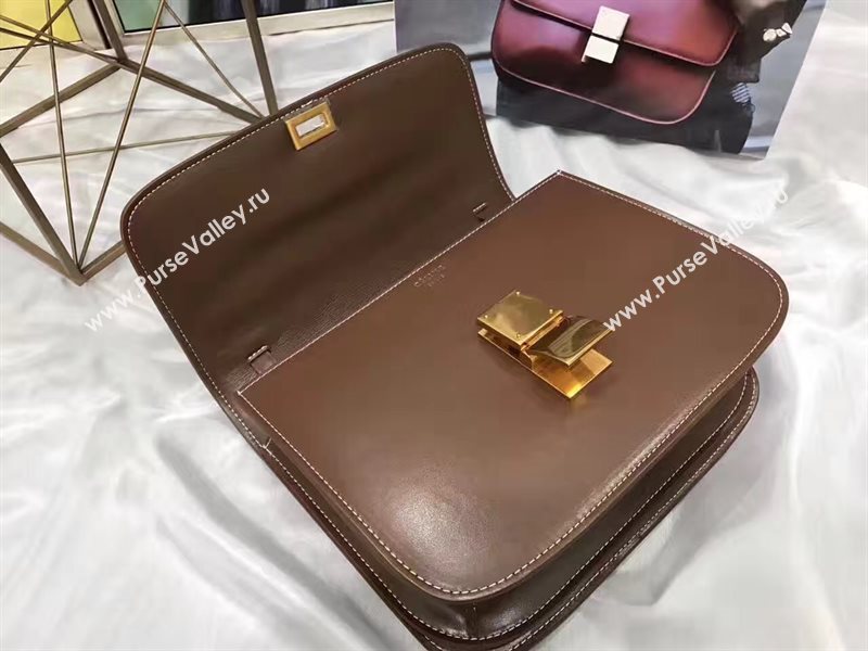 Celine tan box classic bag 4655