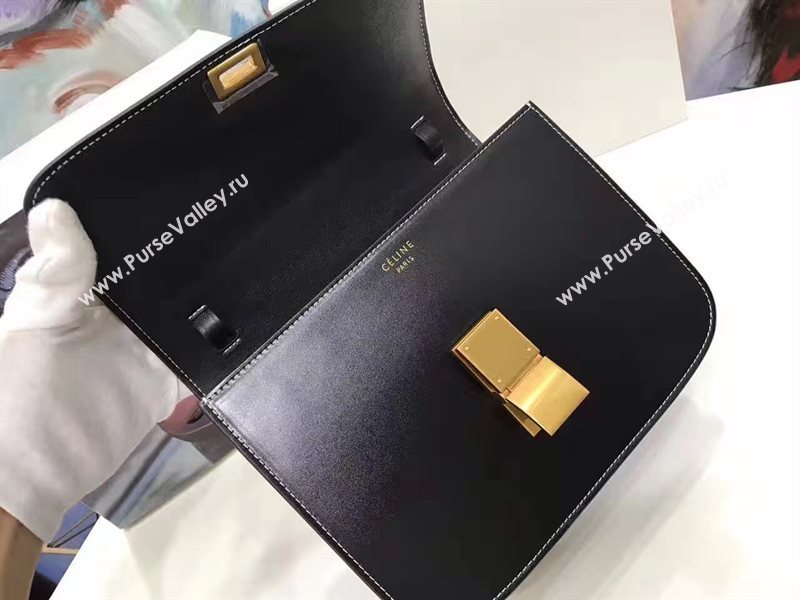 Celine black v white box classic bag 4656