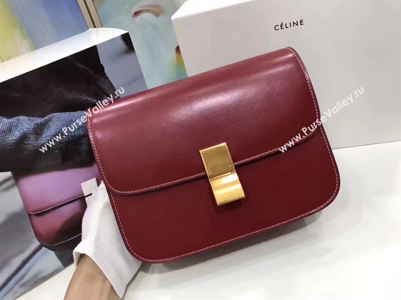 Celine wine box classic bag 4660