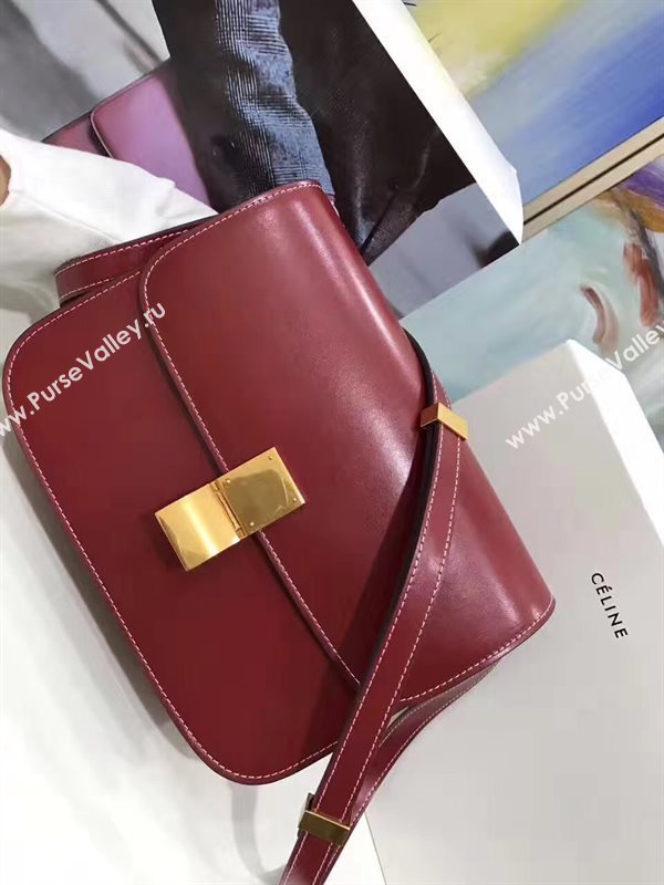 Celine wine box classic bag 4660