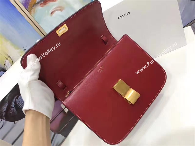 Celine wine box classic bag 4660