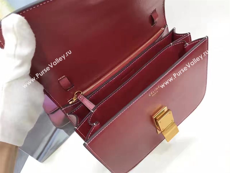 Celine wine box classic bag 4660