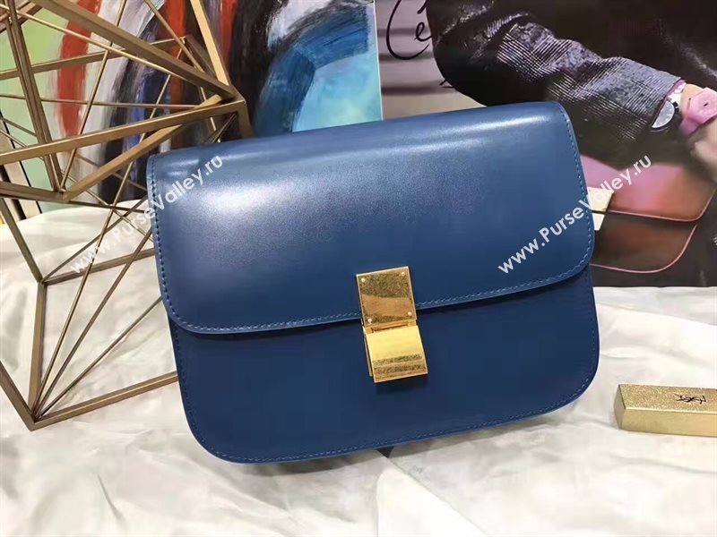 Celine classic navy box bag 4665