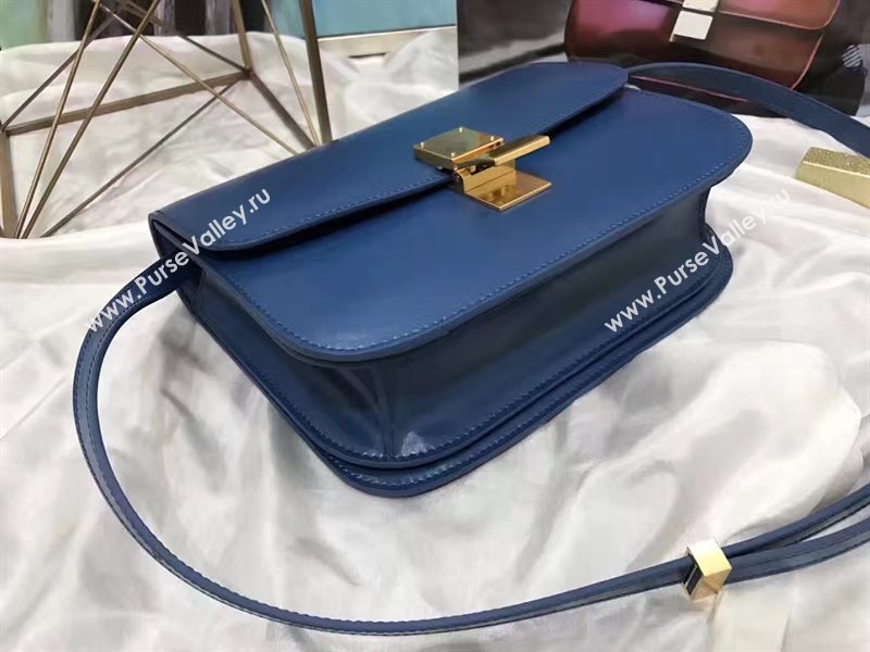 Celine classic navy box bag 4665