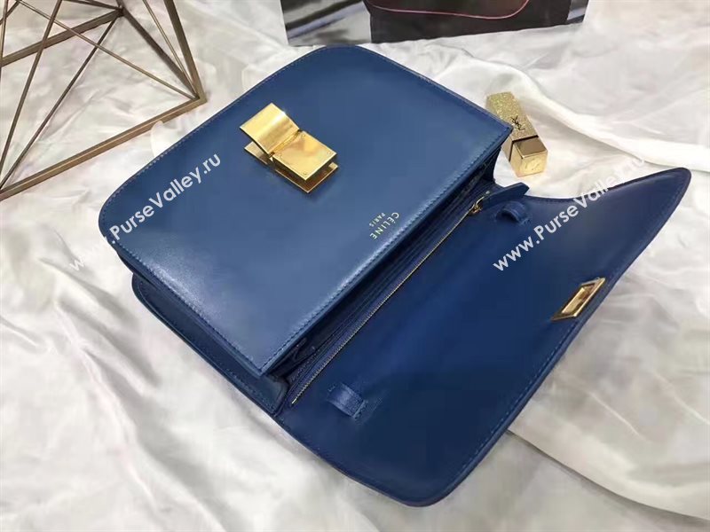 Celine classic navy box bag 4665