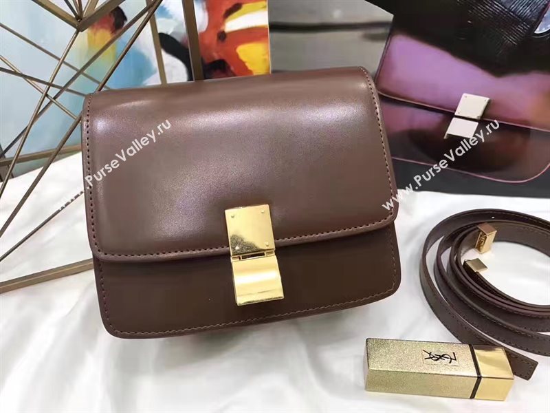 Celine small classic box coffee dark bag 4667