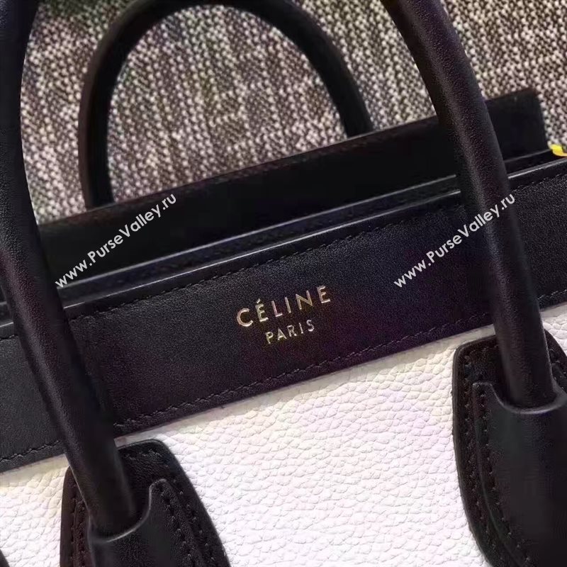 Celine nano Boston tri black yellow white bag 4669