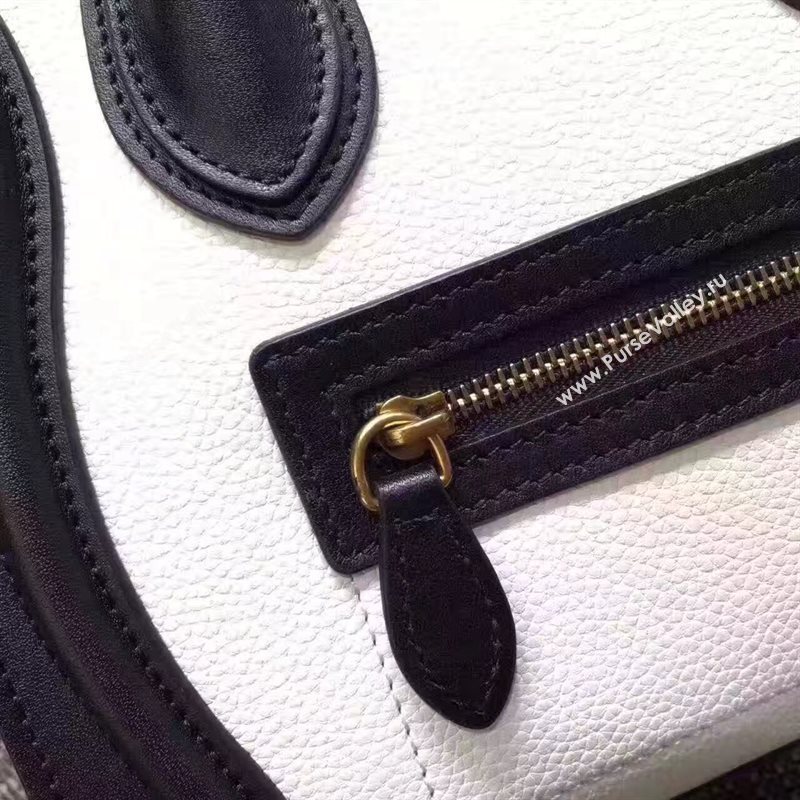 Celine nano Boston tri black yellow white bag 4669