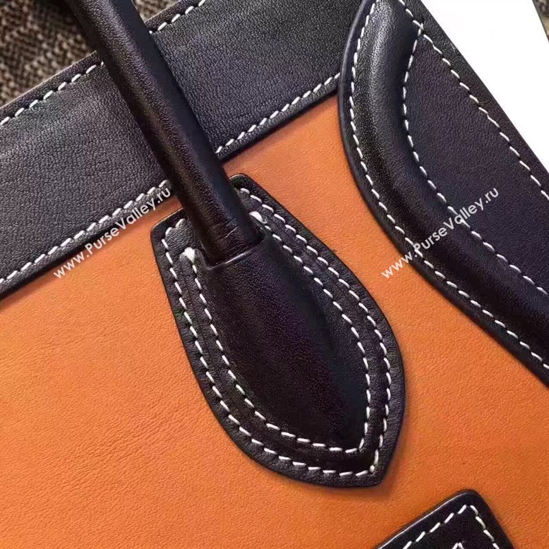 Celine nano black orange Boston white bag 4670