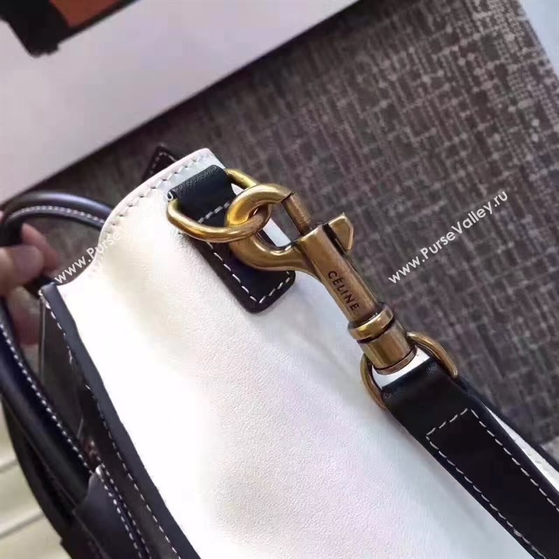 Celine nano black orange Boston white bag 4670