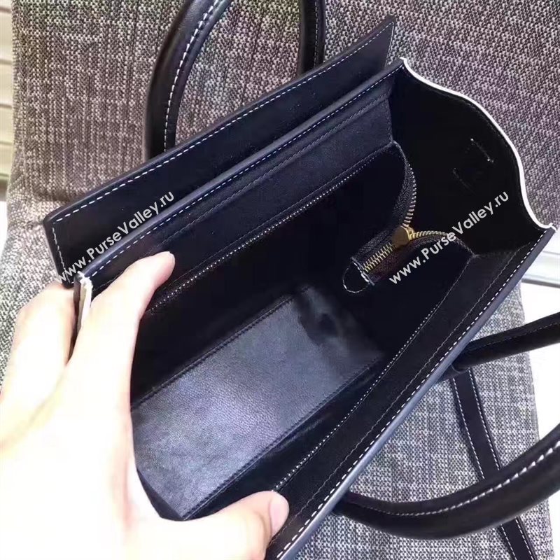 Celine nano black orange Boston white bag 4670