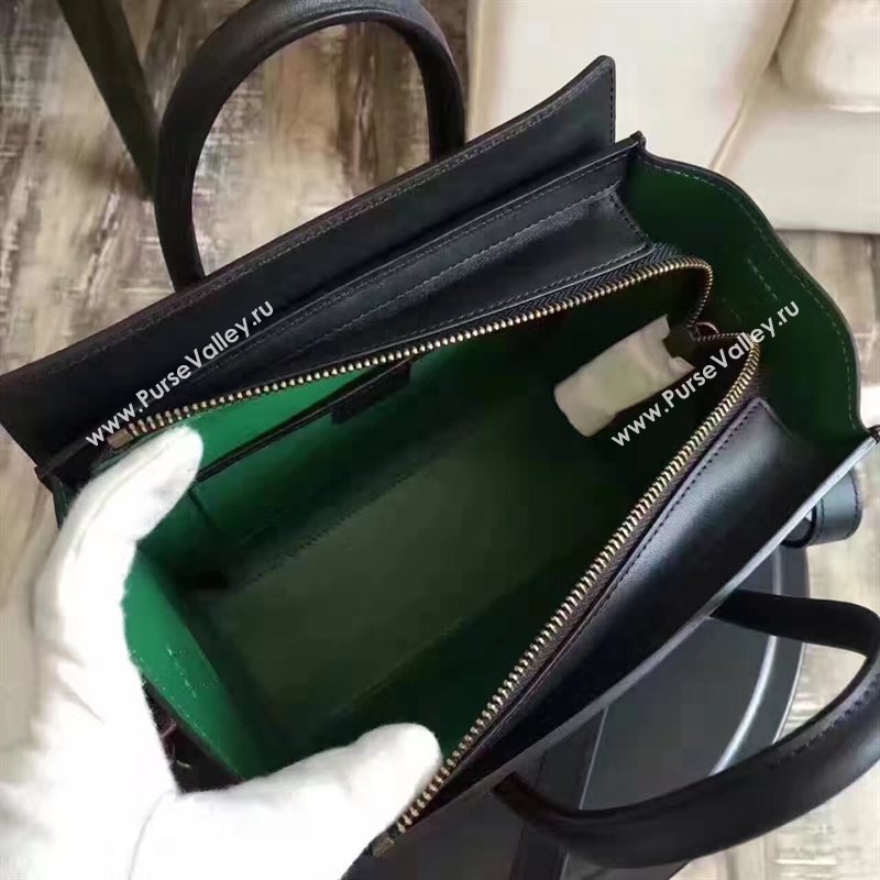 Celine nano black v Boston green bag 4672