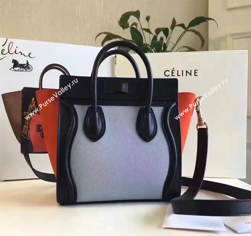 Celine nano black v Boston sky bag 4675