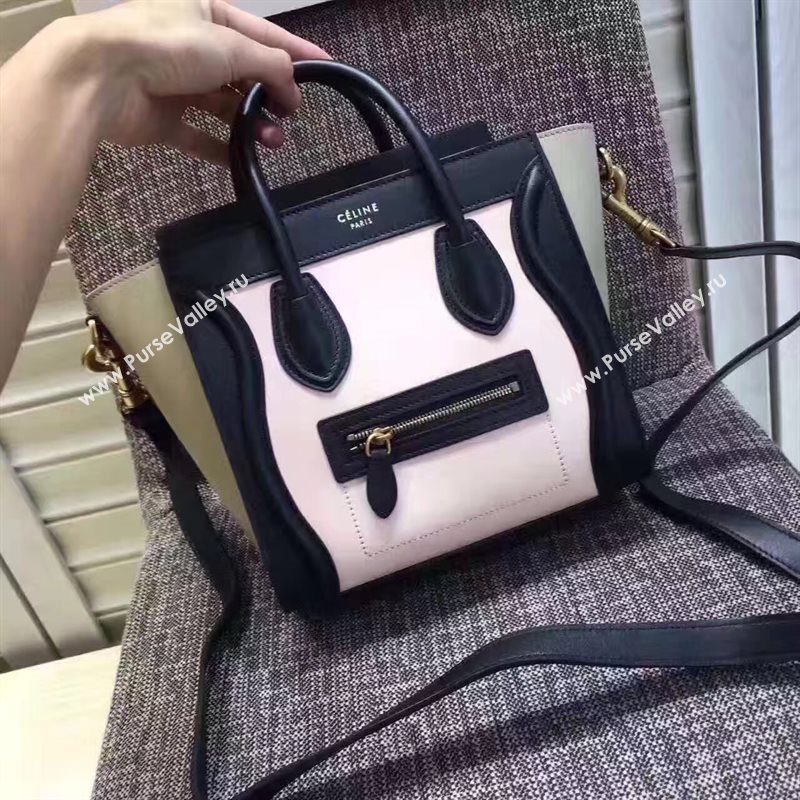 Celine nano black v Boston white bag 4676