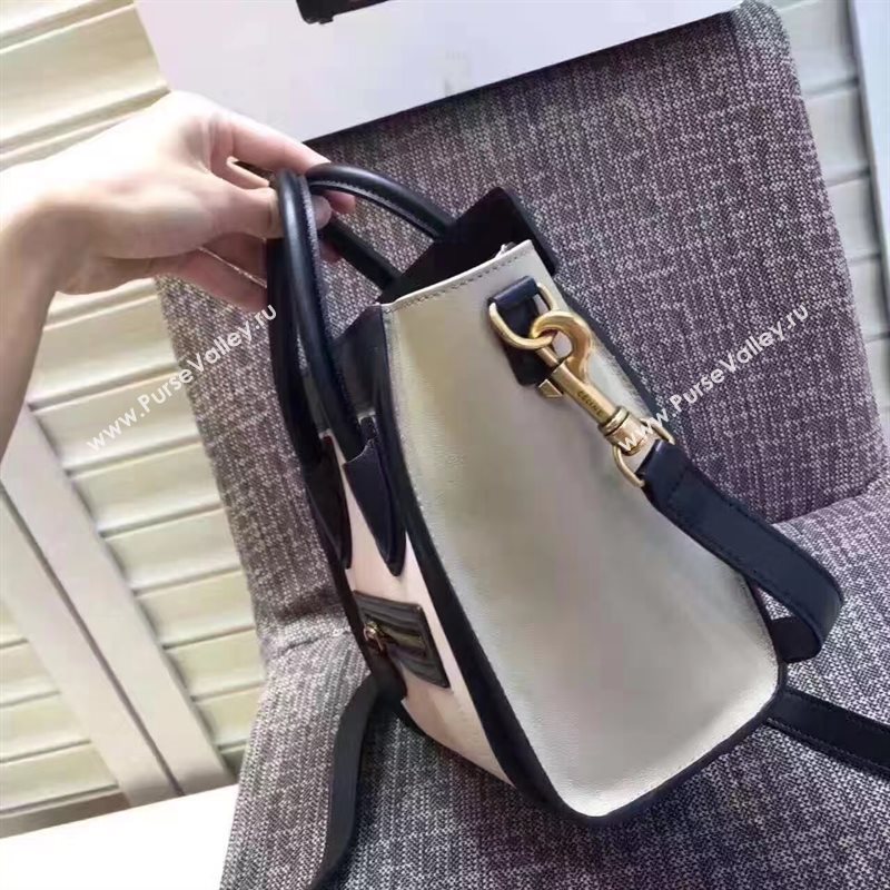Celine nano black v Boston white bag 4676