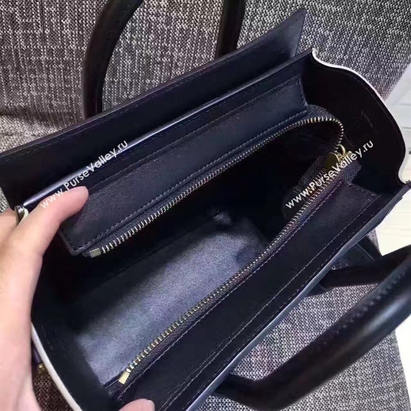 Celine nano black v Boston white bag 4676