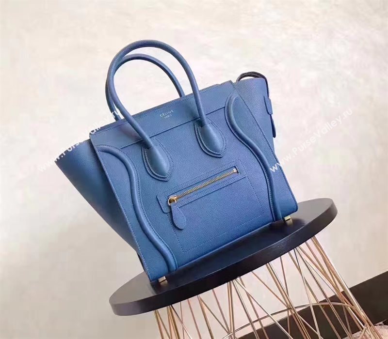 Celine medium blue Boston bag 4679