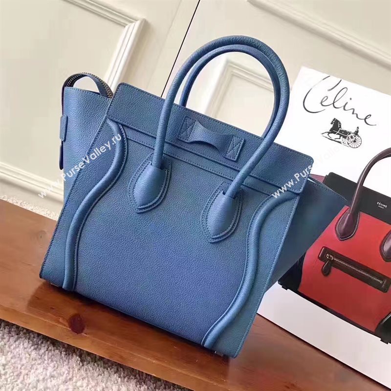 Celine medium blue Boston bag 4679