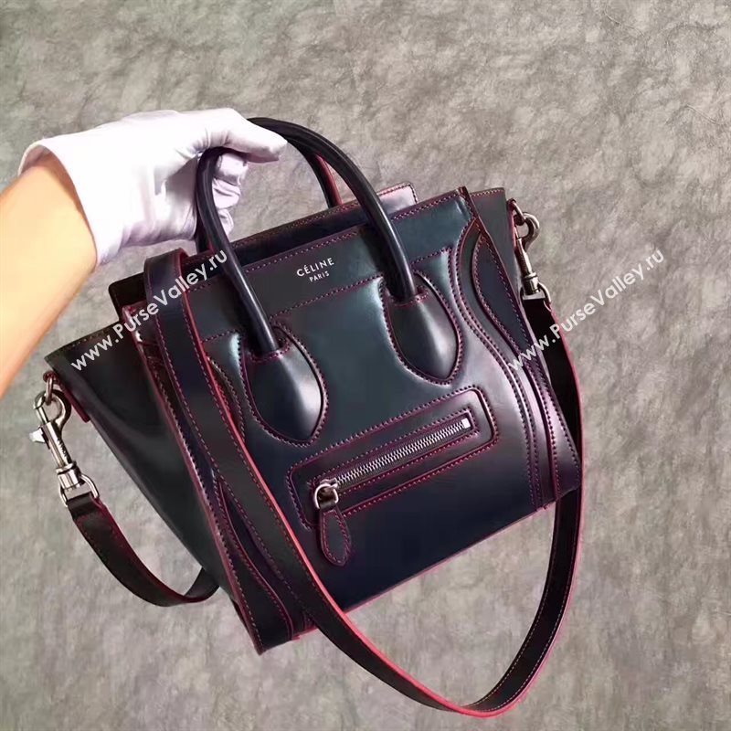 Celine nano black v Boston red bag 4682