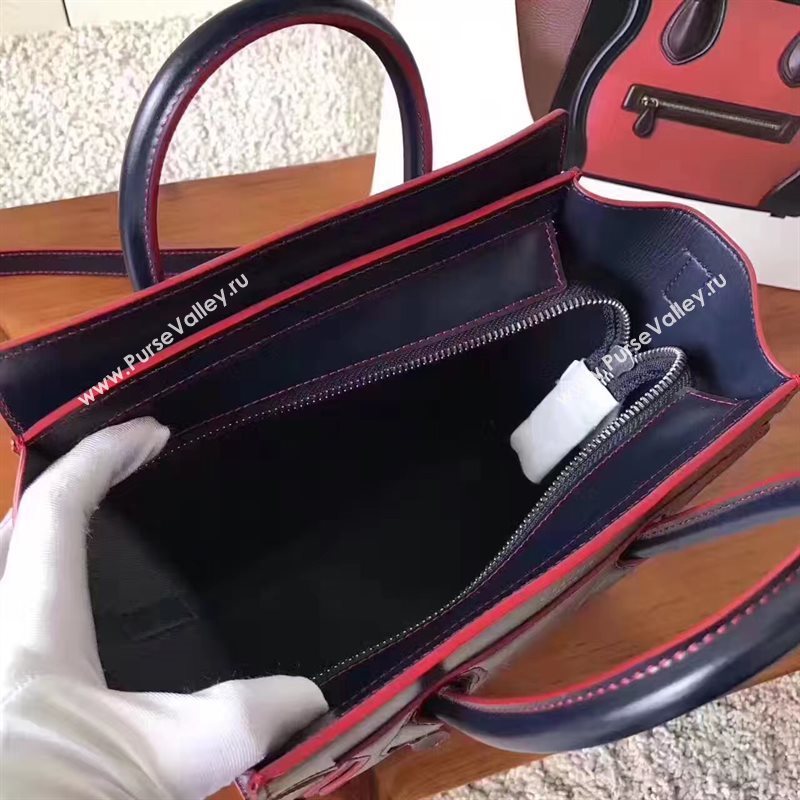 Celine nano black v Boston red bag 4682