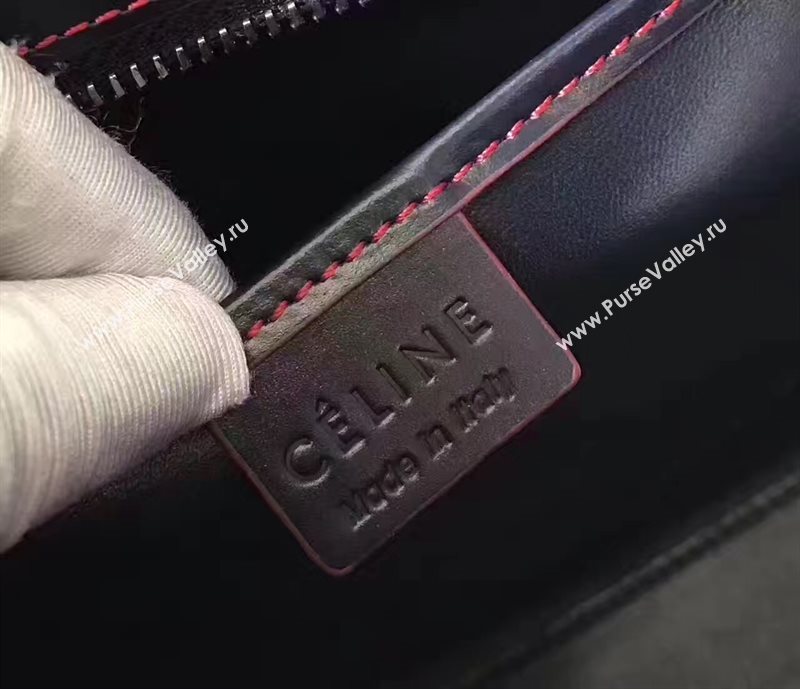 Celine nano black v Boston red bag 4682