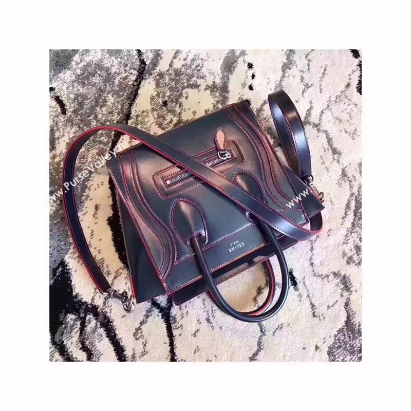 Celine nano black v Boston red bag 4682