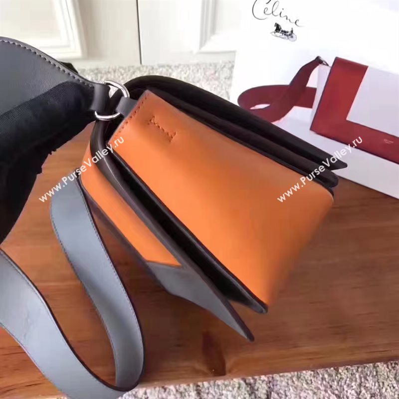 Celine gray v Frame orange bag 4692