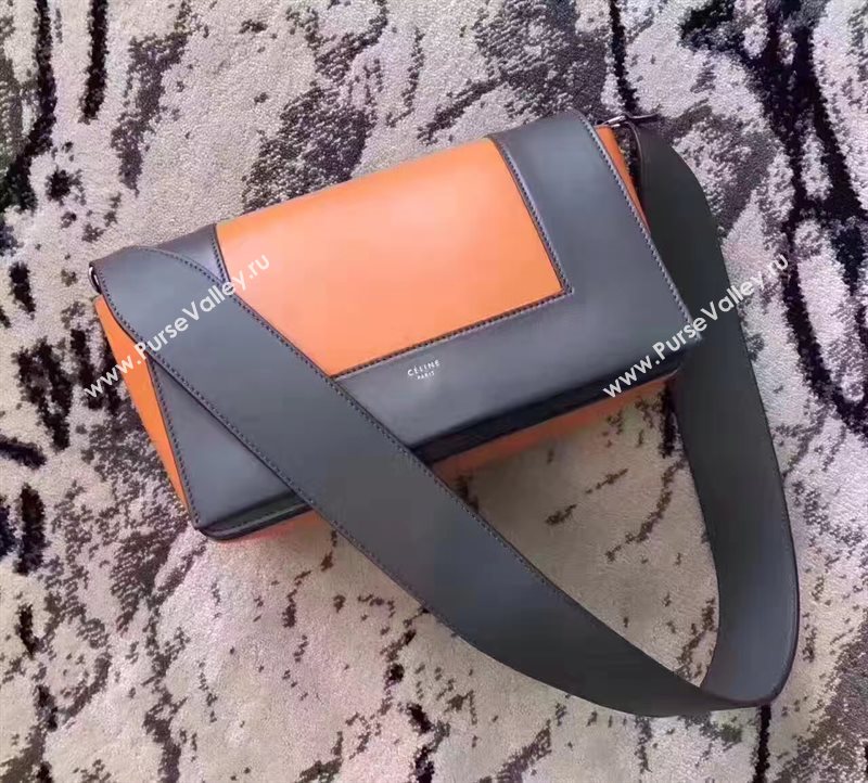Celine gray v Frame orange bag 4692