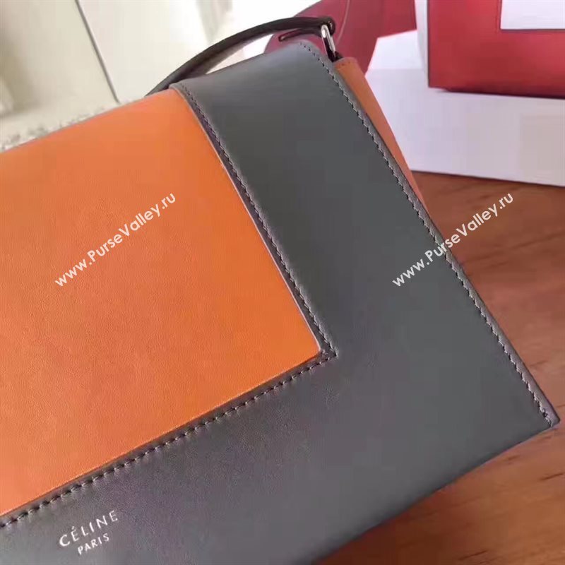 Celine gray v Frame orange bag 4692