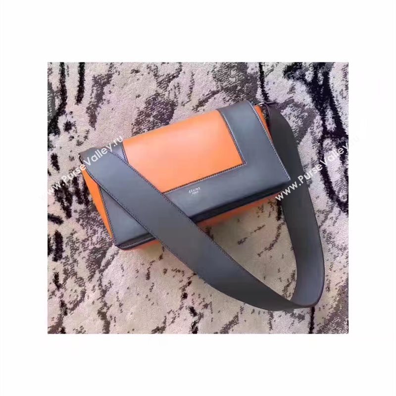 Celine gray v Frame orange bag 4692