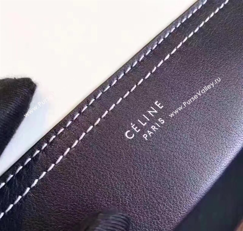 Celine black Frame white bag 4693