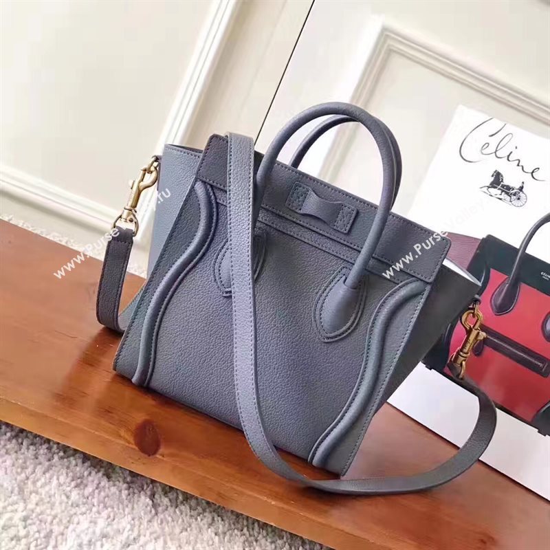 Celine nano Boston gray bag 4695