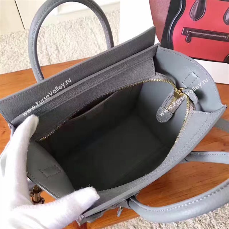 Celine nano Boston gray bag 4695