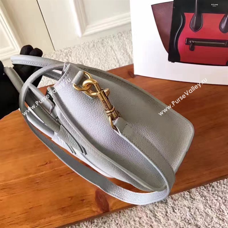 Celine nano light Boston gray bag 4696