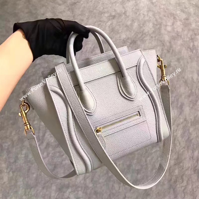 Celine nano light Boston gray bag 4696