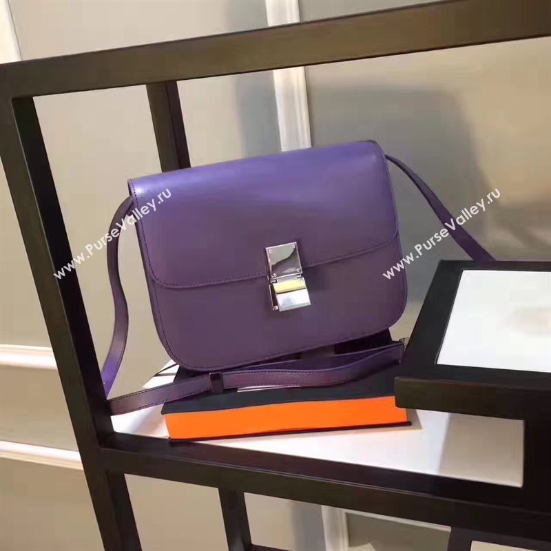 Celine classic box purple bag 4697