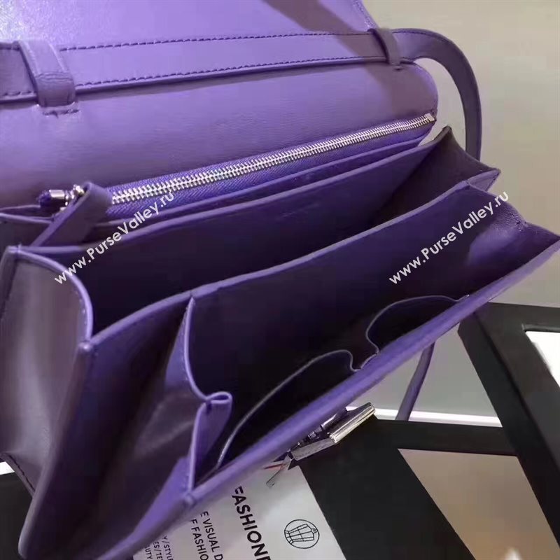 Celine classic box purple bag 4697