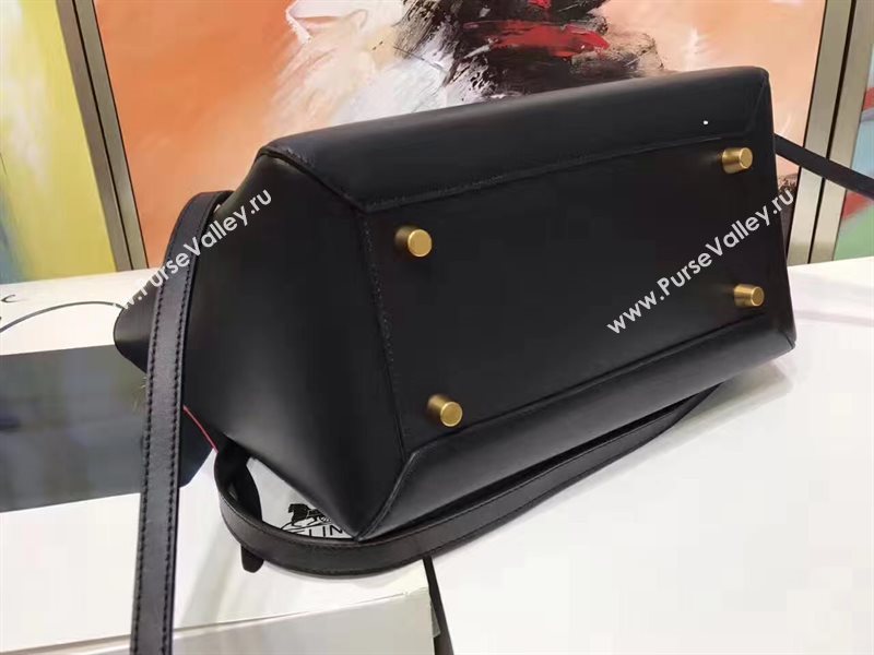Celine medium belt black smooth bag 4610