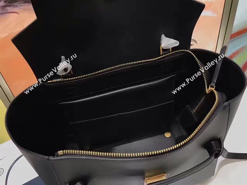 Celine medium belt black smooth bag 4610
