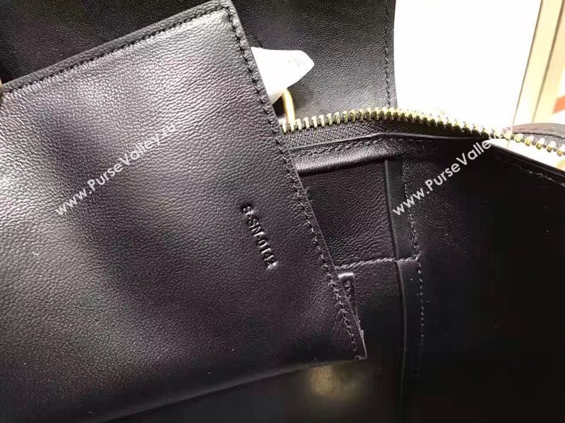 Celine medium belt black smooth bag 4610