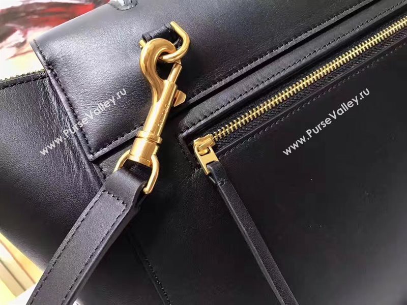Celine medium belt black smooth bag 4610
