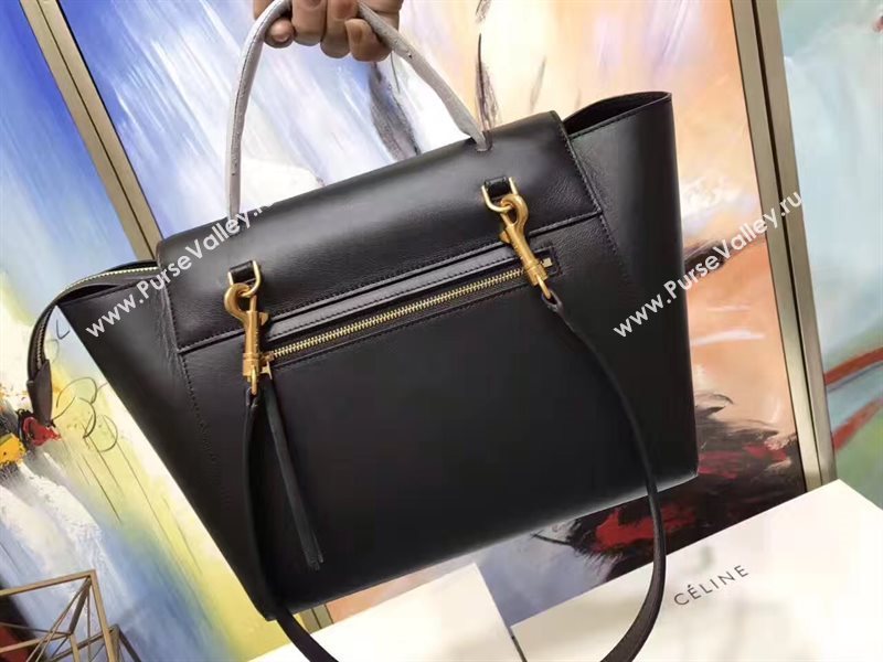 Celine medium belt black smooth bag 4610