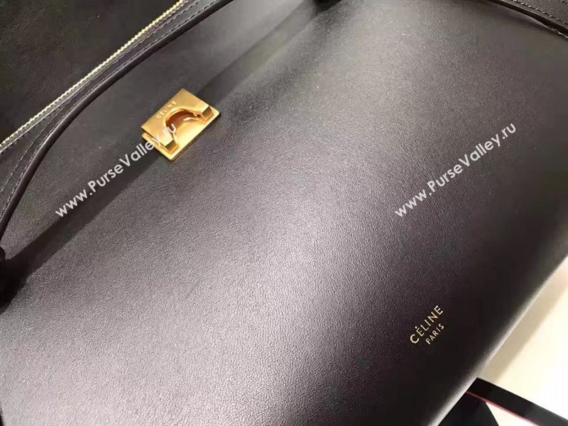 Celine medium belt black smooth bag 4610
