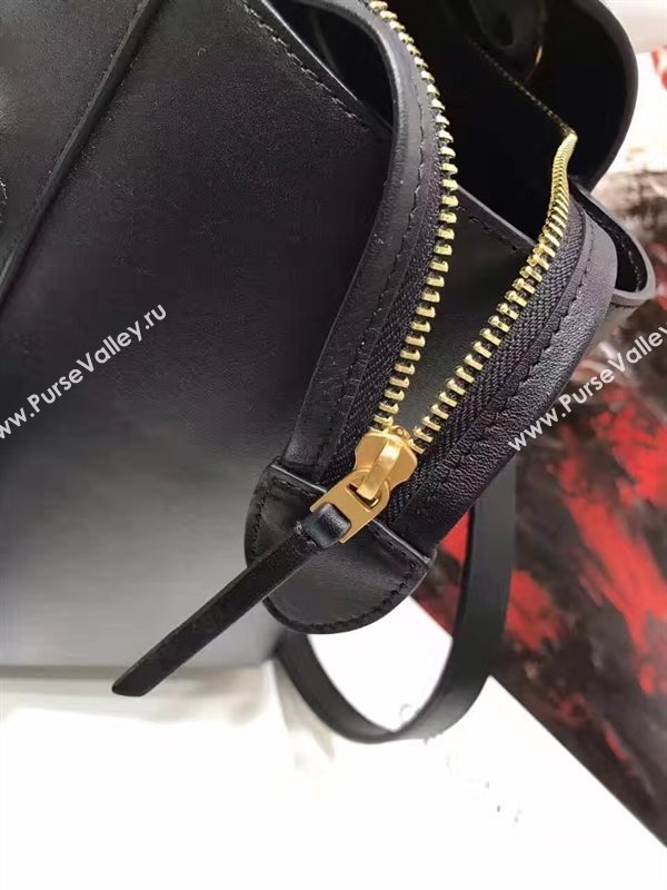 Celine medium belt black smooth bag 4610