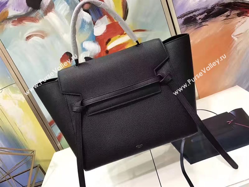 Celine medium grain belt black bag 4611