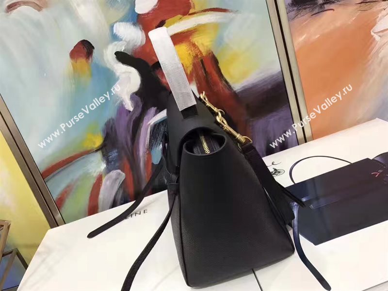 Celine medium grain belt black bag 4611