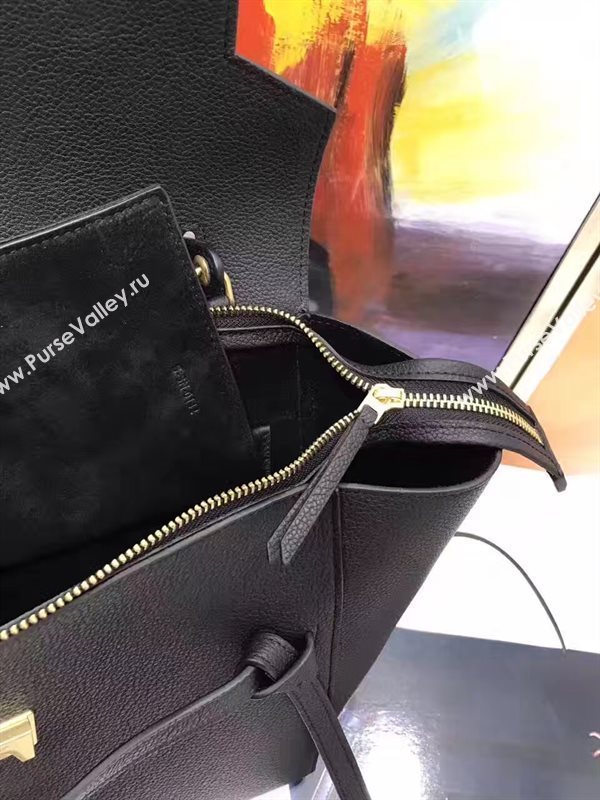 Celine medium grain belt black bag 4611
