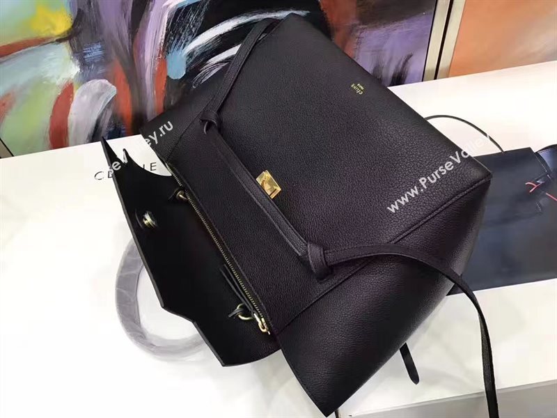 Celine medium grain belt black bag 4611