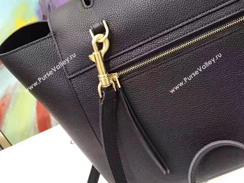 Celine medium grain belt black bag 4611