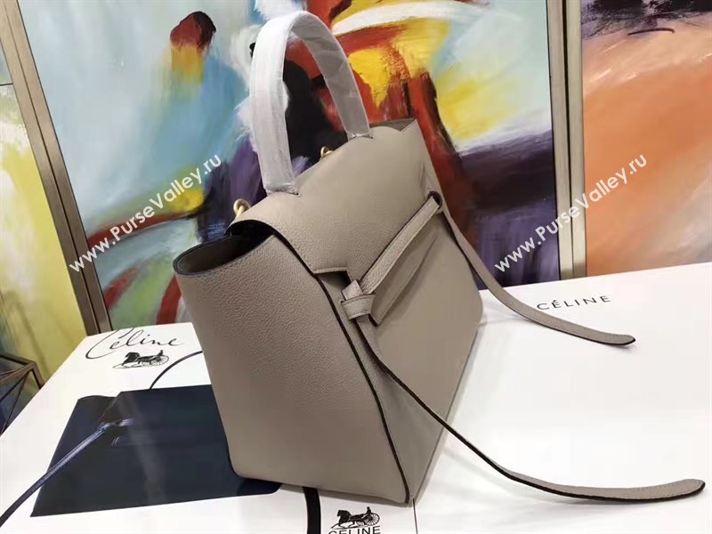 Celine medium belt black grain bag 4612